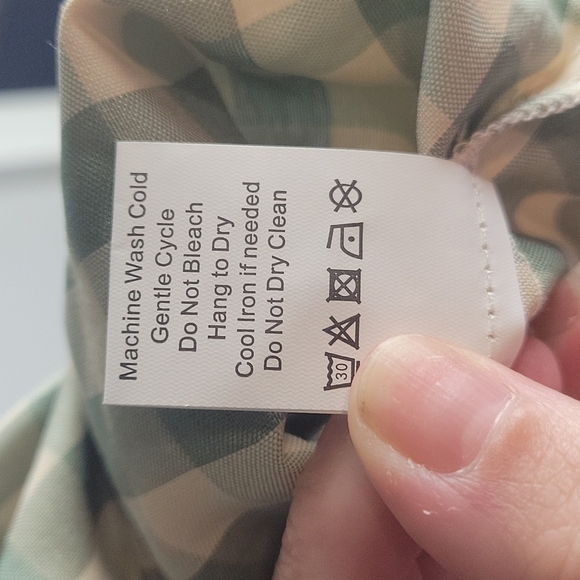 Delicat New York Short Sleeve Gingham Long Robe Dress Slaye/White-Size 8y - Picture 5 of 10